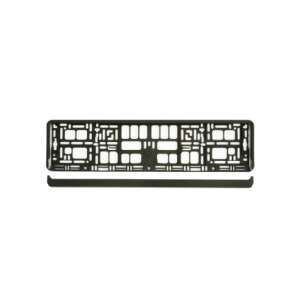 Fekete rendszámtábla tartó vonalzóval, 1 Mega Drive - Rendszámtábla tartó