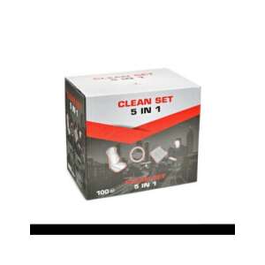 Set Clean Set 5 in 1 huse pentru scaune auto, husă pentru volan, husă pentru schimbătorul de viteze, husă pentru frâna de mână și covoraș - Nonbrand Huse pentru scaune auto