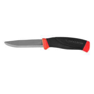 Morakniv Companion F mentőkés, rozsdamentes acél, piros markolat, fogazott penge - Morakniv
