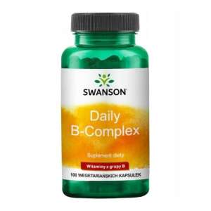 Swanson Daily B-Complex 100 Kapsułek Wegetariańskich, Suplement Witamin z Grupy B - Suplement diety