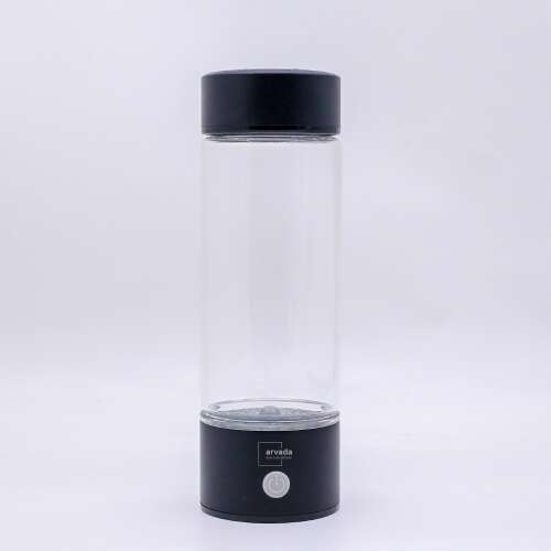 Sticla Generatoare de Apa Hidrogenata, Ionizata si Plasmatica - 420 ml, ARVADA,  Alimentare USB, LED, Filtru inclus, Reincarcabila, Alcalina,Terapeutica, Concentratie Hidrogen 1300-1600 ppb,