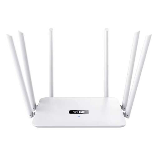 Bezdrôtový router NBKEY MK1200, 6 antén, 1000 Mbps Full Gigabit, Dual Band 2.4G&5G, biely