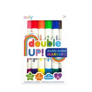 Carioci duble lavabile Double Up! - set de 6 carioci, 12 culori 110404337 - Pixuri