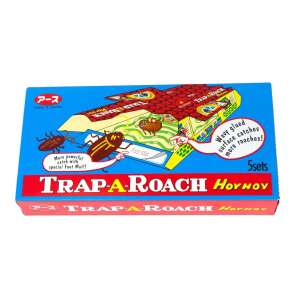 Hoy Hoy Trap-A-Roach csótánycsapdák, 5 db-os csomag, nem mérgező, szagtalan, ragacsos csapdák - Rovarcsapda
