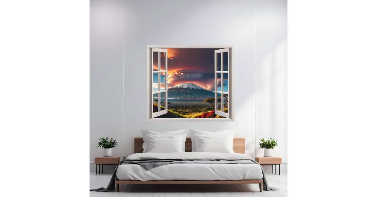 Folie imprimata color pentru decor perete locuinta, dimensiune 125 x 110cm, model: VIEW TO HAVEN 10 110404979