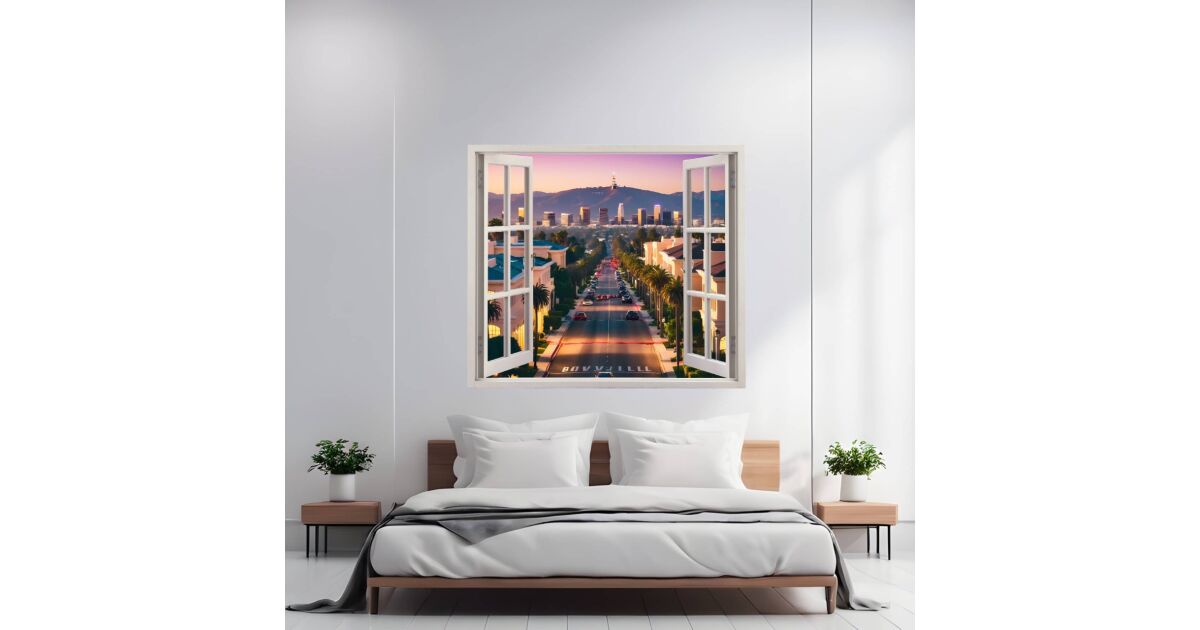 Folie imprimata color pentru decor perete locuinta, dimensiune 125 x 110cm, model: VIEW TO HAVEN 16 110405011