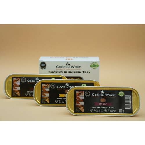 Set 3 Cutiute Mercaton cu Aschii pentru afumare din Lemn Stejar, Arome Cogniac, Whiskey si Vin Rosu, 3x50g 110405387