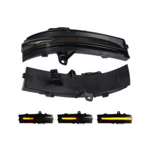 Pereche de lumini de semnalizare dinamice cu LED-uri negre pentru Ford Edge 2015-2018 - Lumini auto