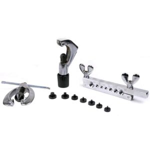 Комплект инструменти за разширяване на спирачни тръби Bass Polska, пълен комплект на бял фон - Набор от инструменти