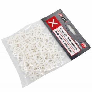 Távtartók, AWTools AW30353, kereszt típusú, 3,0 mm, 150 db