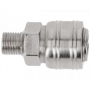 Cuplaj, Hogert HT4R802, T 1/4", pentru scule pneumatice, otel 121733409 - Accesorii pentru scule pneumatice