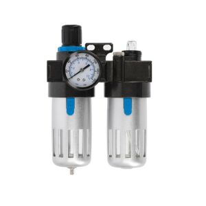 Filtru aer cu reductor si rezervor ulei, Hogert, 1/4, 9 bar, 90cm3/60cm3 121733459 - Accesorii pentru scule pneumatice