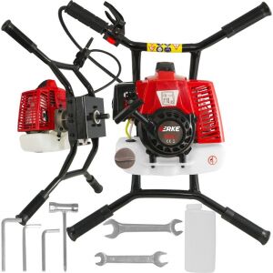 Земна свредел Verke V90042, 3.3 к.с. 2-тактов двигател - Земна бормашина