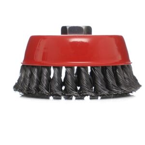 Perie de sârmă pentru polizor unghiular Kraft&Dele M14 100mm - Vedere frontală - Accesorii de șlefuire