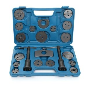 Отворен комплект инструменти за спирачни апарати Tagred с различни адаптери и шпиндели - Набор от инструменти
