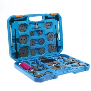 Tagred TA1374 комплект инструменти за връщане на спирачни бутала в син куфар, изглед под ъгъл - Набор от инструменти