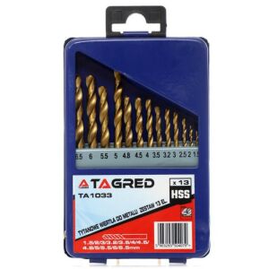 Set burghie titan, Tagred TA1033, 1.5-6.5 mm, pentru metal, 13 piese 121741263 - Burghie