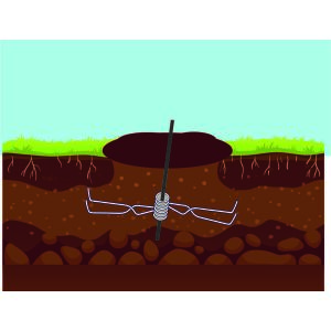 Rézdrót egérfogó bilincs mezei egerek és pockok számára használat közben - Kártevőirtó