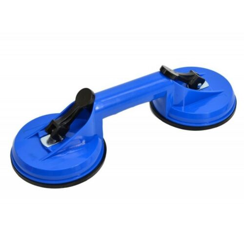 AWTools AW29421 Zwei-Tassen-Glasheber mit blauem Griff, 80 kg Tragfähigkeit