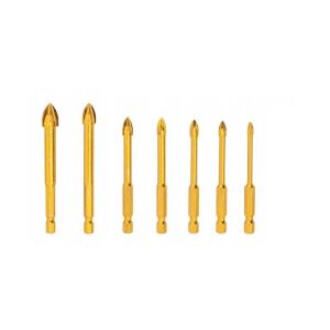 Burghie pentru sticla, Kraft&Dele, KD11250, 7 buc, HEX 1/4" 121746243 - Burghie