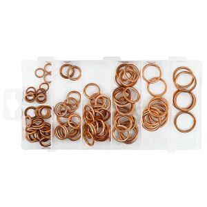 Комплект медни шайби, Verke, V06708, 95 бр 121747515 - Крепежни елементи