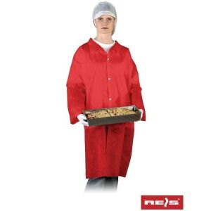 Halat de protectie FLAB - de unica folosinta, din polipropilena Rosu XL 121748573 - Salopete de lucru