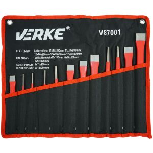 Set dornuri si dalti, Verke, 12 buc otel calit, V87001 122348486 - Dalte