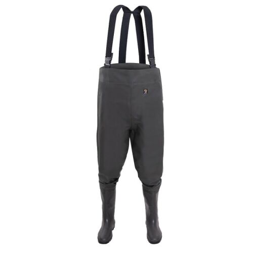 Гащеризон Fisher Chest, водоустойчиви рибарски ботуши с лигавник, PVC покритие PES