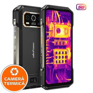 Telefon komórkowy Ulefone Armor 27T Pro, czarny, 5G, kamera termowizyjna FLIR, kamera noktowizyjna 64 MP, 6,78" FHD+ 120 Hz, 24 GB RAM (12 GB + 12 GB z możliwością rozszerzenia), 256 GB ROM, 110414619 - Ulefone Telefon komórkowy