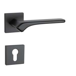 APRILE BERGENIA Rozeta štvorcová Q SLIM 7MM BK - Čierna PZ 110414772 - Gule a kľučky dverí