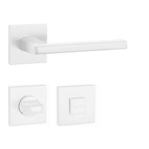 APRILE PYROLA Štvorcová rozeta Q SLIM 7MM Biela - Biela WC 110415166 - Gule a kľučky dverí