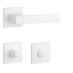 APRILE SULLA Quadrat Q SLIM 7MM WEISS Weißes WC 110415211 - Türknäufe & Türklinken