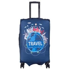 Bőröndhuzat M méret, 24", Travel modell, tengerészkék színű MOAWAVE™ 110426926 - Bőrönd huzat