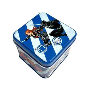 Bosszúállók mini fémdoboz Fekete Özvegy és Fekete Párduc képpel, 7,5 cm - Homyl