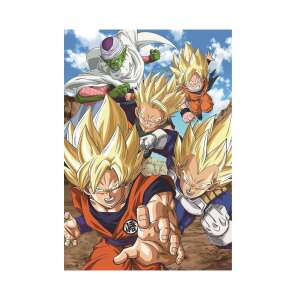 Puzzle Dragon Ball Z 104 elementów, z Goku, Vegetą, Gohanem, Piccolo i Trunksem - Clementoni Puzzle