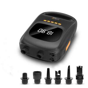 Technaxx TX-266 elektromos légszivattyú digitális kijelzővel, 6 fúvókával és hordozó fogantyúval - Elektromos pumpa