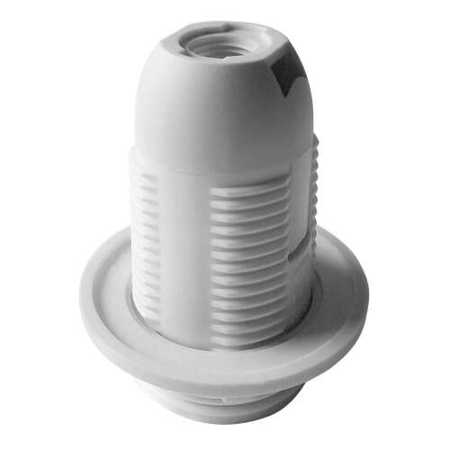 Termoplastový držiak žiarovky E14 Virone LH/E14-2/W, s prírubou, biely
