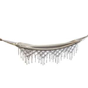 Hamac de grădină din bumbac boho cu franjuri 110428552