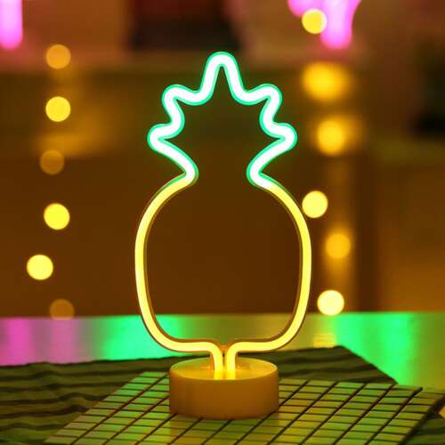 Ananas LED Neon Nachtlicht - Dekorative Lampe für Kinderzimmer