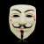 Anonymous Vendetta Maske, weiße Plastikmaske, Halloween Kostüm, Cosplay, Party