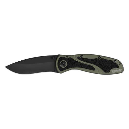 Kershaw Blur 1670OLBLK összecsukható kés fekete pengével és olívazöld markolattal