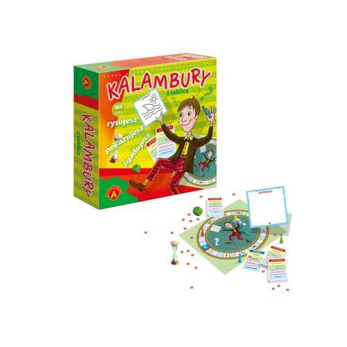 Alexander Kalambuury Brettspiel Komponenten: Spielbrett, Karten, Sanduhr, Chips und mehr. Spaß für Familienspielabende!