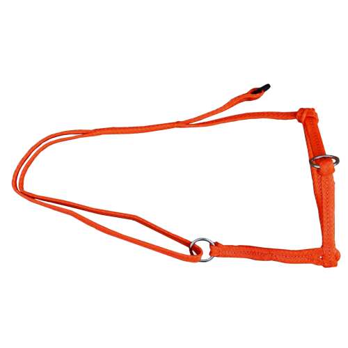 Narancssárga állítható tehén kötőfék, polietilénből készült, könnyű kezeléshez és irányításhoz