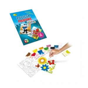 Set de artă cu nisip cu 2 imagini, 11 culori, temă poliție și ambulanță - Nonbrand Jocuri si jucarii creative