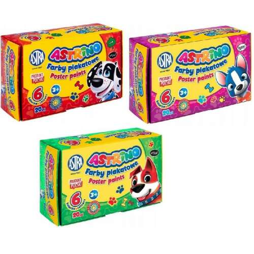 Farby na školský plagát 6 farieb 20 ml ASTRINO ASTRA 110430232