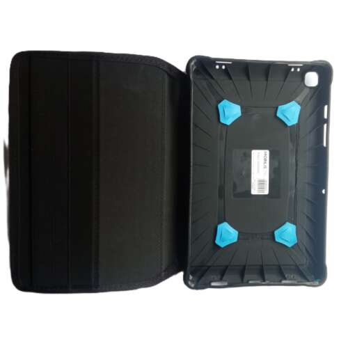 Mobilis Resist Pack Samsung Galaxy Tab A7 10,4 hüvelykes (2020) ütésálló tablet tok - nyitott állapotban, a belsővel és a tablet tartóval