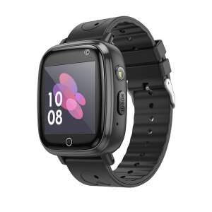 HOCO Y100 Smartwatch dla dzieci, czarny - Widok pod kątem, pokazujący wzornictwo i funkcje zegarka. - Hoco Smartwatch