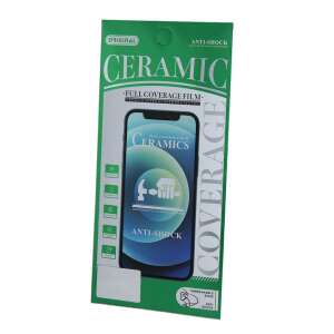 Apple iPhone 7 / 8 / SE2 / SE3 9D gebogenes Keramik-Härte-Displayschutzfolie schwarz, Vollbildfolie, stoßfest, original - Apple