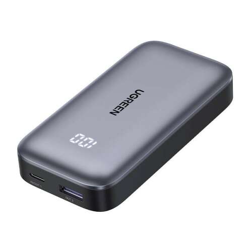Ugreen Nexode PB502 10000mAh powerbank, черен, USB-C и USB-A портове, 30W PD бързо зареждане