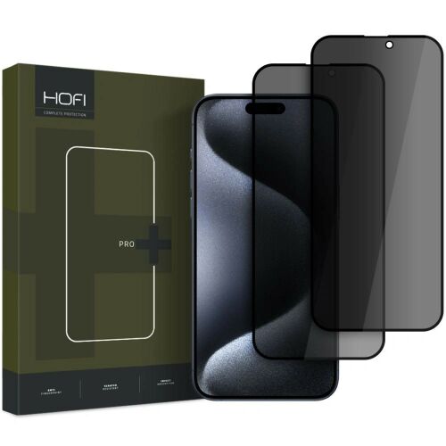 Hofi Anti Spy Glass Pro+ Apple iPhone 16 Privacy [2 PACK]